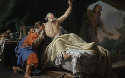 Isaque abençoa Jacó