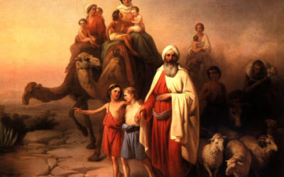 Jacó foge de Labão