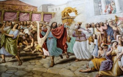 A arca é levada para Jerusalém; Mical despreza a Davi; Salmo de Davi em ações de graças; Outros dispositivos para o culto; A aliança do Senhor com Davi; Ações de graças de Davi